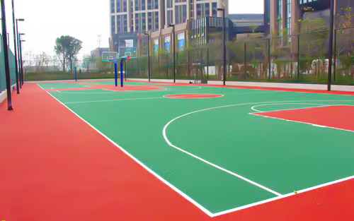 室外篮球场施工